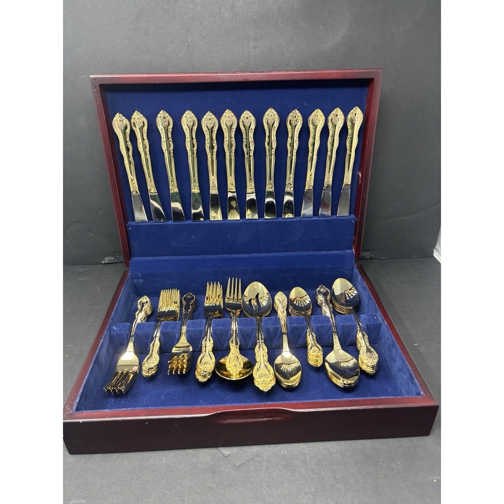 International Stainless Made In China 63 Pieces Gold Tint